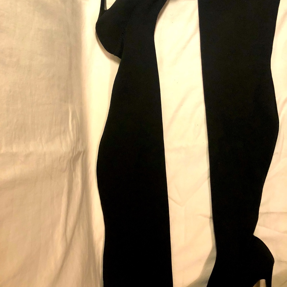 Sergio Todzi. Stretch thigh high. Black size. 7/38.